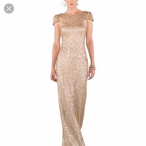 Gold Sorella Vita bridesmaid dress 8178